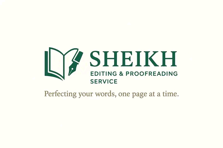 sheikh editing proofreading service logo